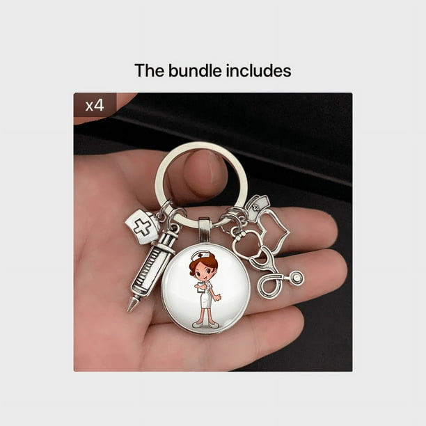 Fashionable Nurse Stethoscope Keychain - Perfect Gift for Nurses and Medical Professionals