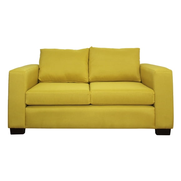 Sofá 2 Cuerpos Chelsea 166 cm Tela Amarillo
