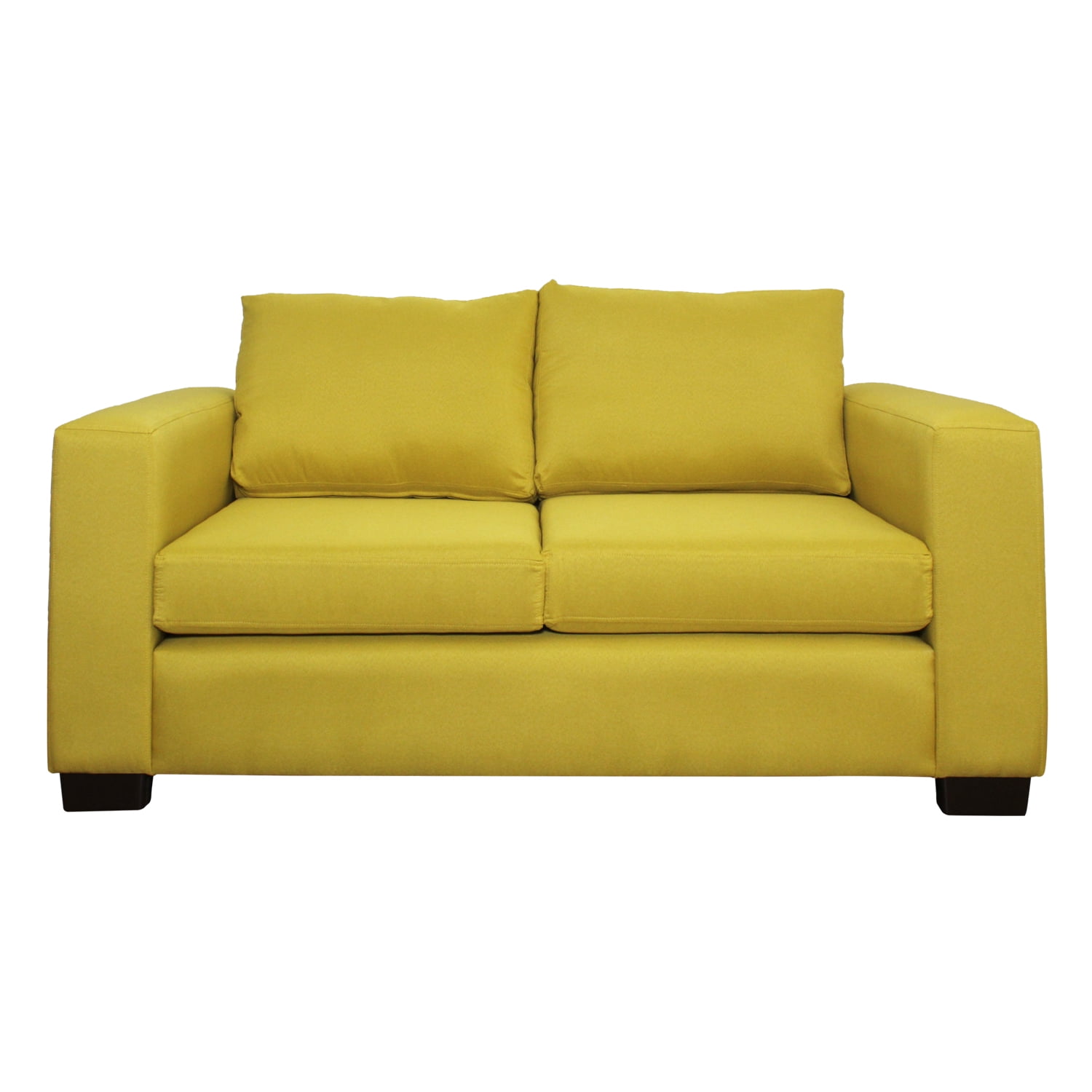 Living Store - Sofá 2 Cuerpos Chelsea 166 Cm Tela Amarillo
