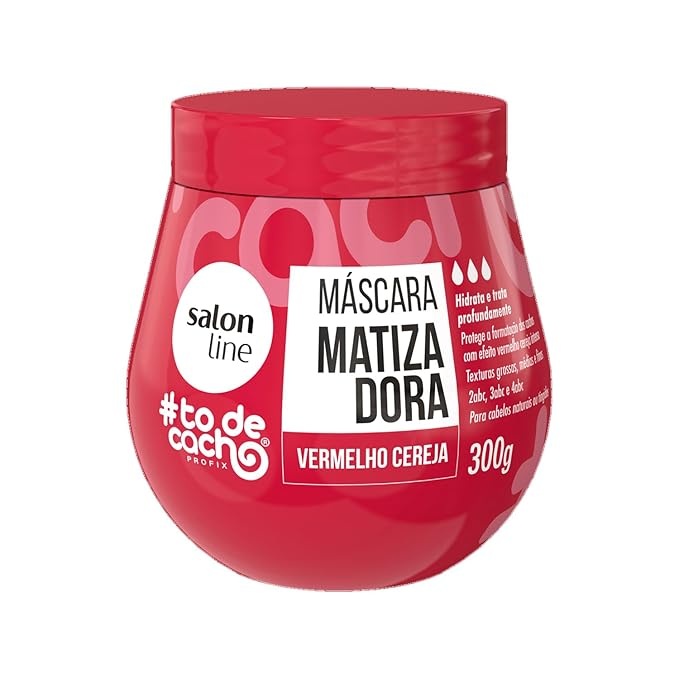 Salon Line - Mascara Matizadora To De Cacho Rojo Cereza 300Gr
