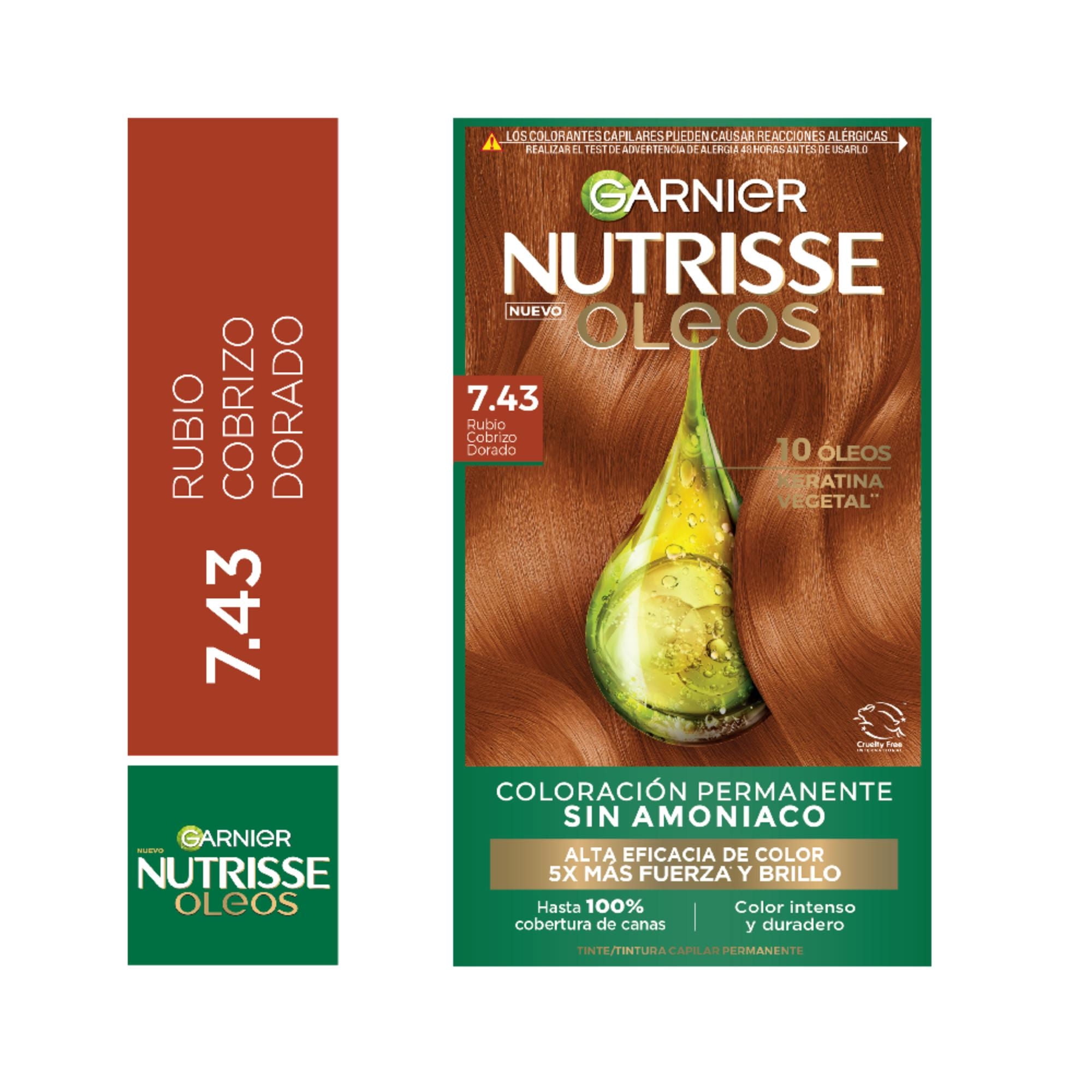 Coloración Garnier Oleos Cabello Rubio Cobrizo 7.43