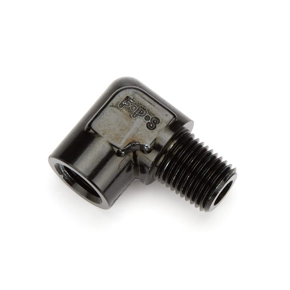 Manguera Fragola 1/4 NPT 90-Deg Macho/Hembra - Negro