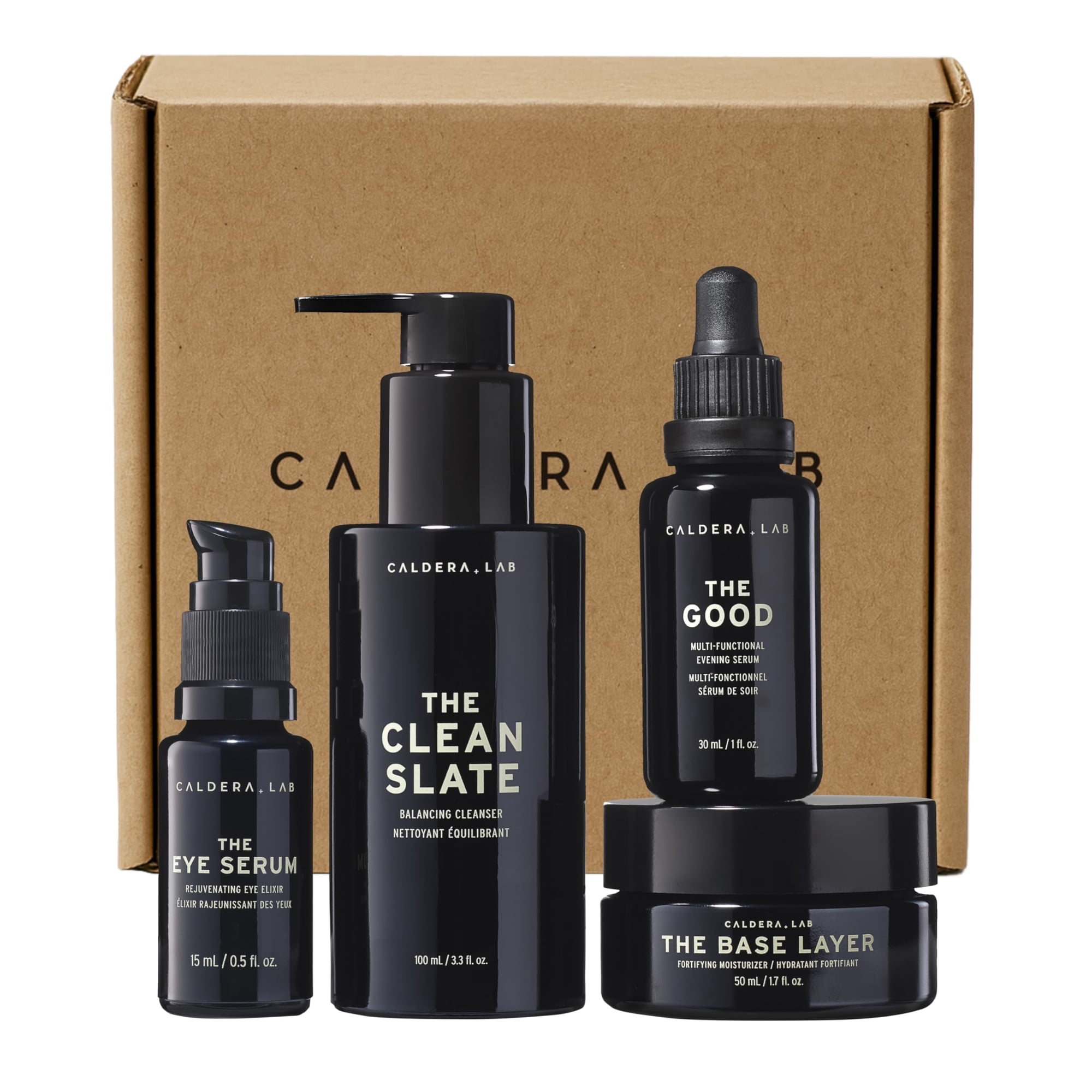 Kit De Cuidado De La Piel Caldera + Lab The Regimen Rich + Eye Defense Men