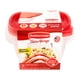 thumbnail image 4 of Pack De Hermético Cuadrados 1.2L Takealongs Polipropileno 3 Piezas Transparente - Rojo, 1 Un, 4 of 4