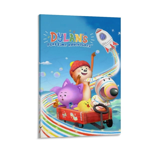 Las aventuras de Dylan Cuadro decorativo colgante - Arte de pared - Póster enmarcado - Decoración de pared - Regalos para familia, amigos y aficionados 40*60 cm