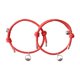 thumbnail image 1 of Pulsera A Juego De Amantes Pulsera Trenzada De Distancia Magnética Rojo A, 1 of 5