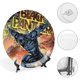 thumbnail image 4 of Pantera Negra Plato decorativo de porcelana fina (bone china), plato decorativo de cerámica para hogar, oficina, soporte de pared, platos decorativos para dormitorio - 6 pulgadas (15 cm), 4 of 6