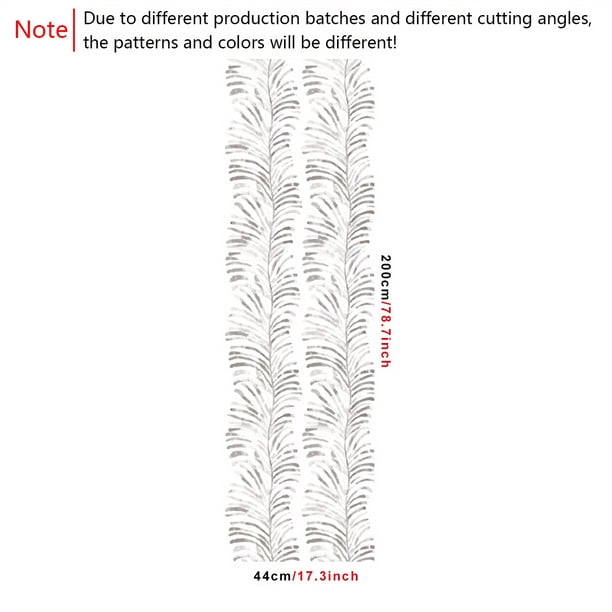 1 Roll, Modern Leaves Branch Wallpaper, Black And White, Simple Nordic Thick Peel And Stick, Refrigerator Speaker Dryer Cabinet Oven Appliance Furniture Room Background Kitchen Renovation Wallpaper,
