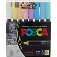 Marcadores Posca 1Mr Set 8 Colores Pastel