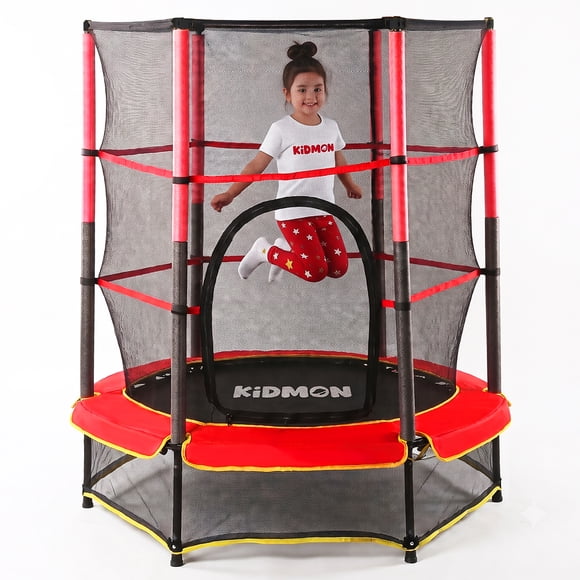 Cama Elástica Kidmon 1.4 Metros 100kg Red Seguridad con Cierre Interior