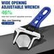 thumbnail image 2 of Llave ajustable WORKPRO Stubby de 15 cm con mordaza extra ancha, 2 of 8