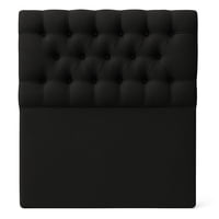 Ethan Desing - Respaldo De Cama 1 Plazas Negro Capitone