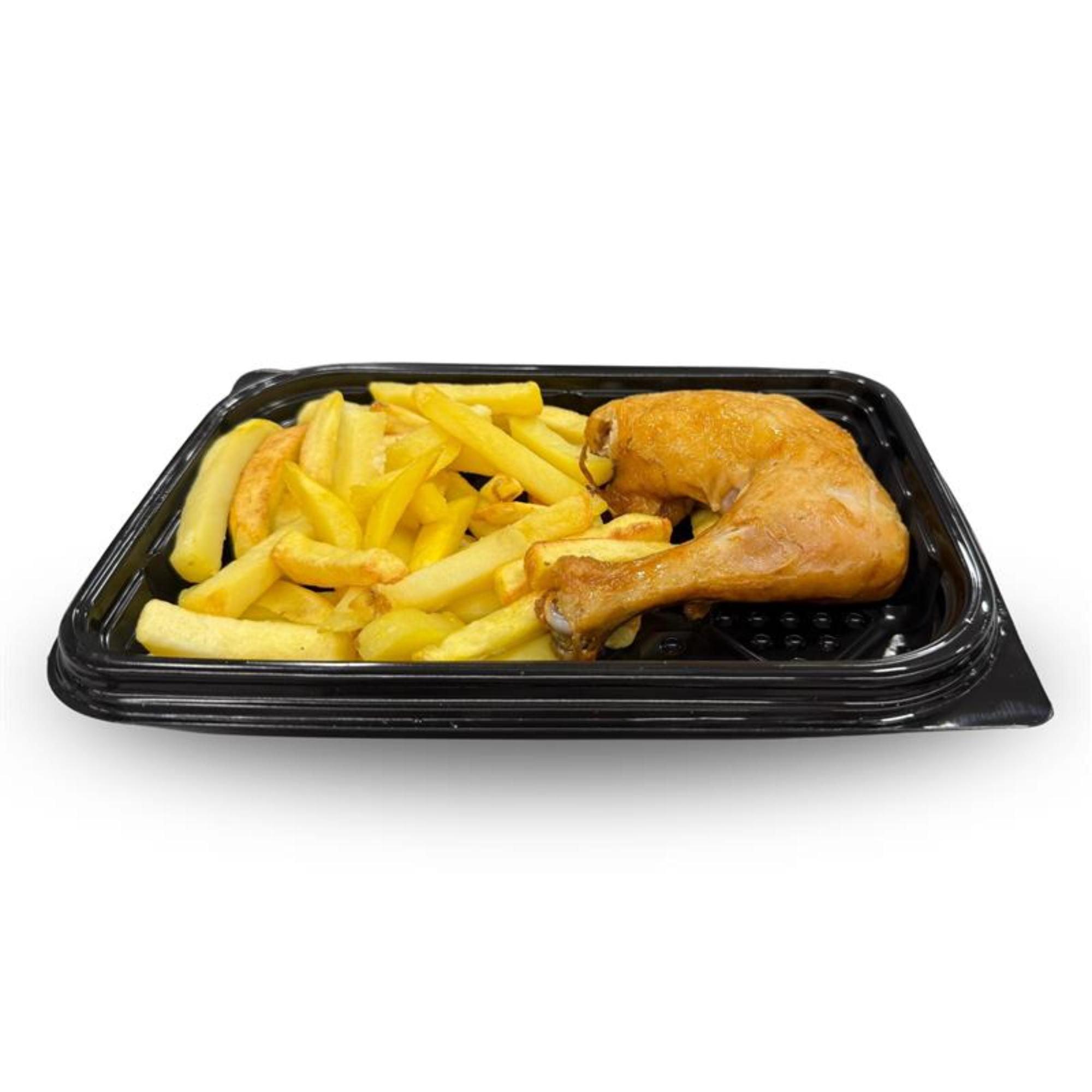 1/4 Pollo + Papas Fritas 1 Un Deli