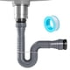 thumbnail image 1 of Kit de desagüe P-trap NiHome flexible para fregadero sencillo de cocina, 1 of 7