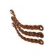 thumbnail image 5 of Tiradores de cuero trenzado Brute Strength color cognac de 20 cm, 5 of 9