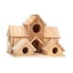 thumbnail image 4 of Casa de pájaros para el exterior de madera rústica rústica creativa de pájaros Nido para pájaros colgantes para pájaros para al aire libre para el pat, 4 of 5