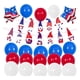 thumbnail image 2 of 22 Piezas Decoraciones Patrióticas Estrellas Globos De Papel De Aluminio Bandera Americana Suministros Para Fiestas C Pancarta Enana, 2 of 5