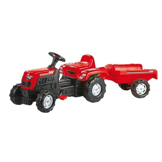 Kidscool - Tractor A Pedales Ranchero Rojo