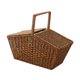 thumbnail image 5 of Cesta De Picnic Rústica Hecha A Mano, Cesta Tejida Vacía Para Pan, Frutas, Sándwiches, Color Marrón, 5 of 5