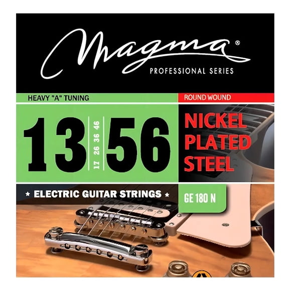Cuerdas para Guitarra Eléctrica Magma Heavy ge180n 0.13 0.56