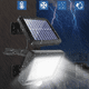 thumbnail image 2 of Lámparas solares para exterior, lámpara solar exterior de 56 LED con detector de movimiento, impermeable IP65, ángulo de iluminación de 120°, lámpara solar de pared para jardín con cable, 2 of 8