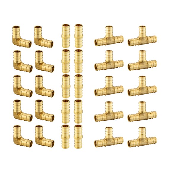 Accesorios EFIELD 1/2 Pex de latón engarzado (paquete de 30)