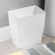 thumbnail image 3 of Bote de basura iDesign de plástico rectangular para spa, 9.5 l, 2.5 galones, blanco, 3 of 3