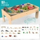 thumbnail image 3 of Mesa Educativa Con pista de trenes de madera 57 piezas, 3 of 3