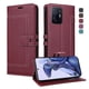 thumbnail image 2 of Premium Wallet Case for Xiaomi 11T with Card Slots & Kickstand, Flip Cover Red, 2 of 6