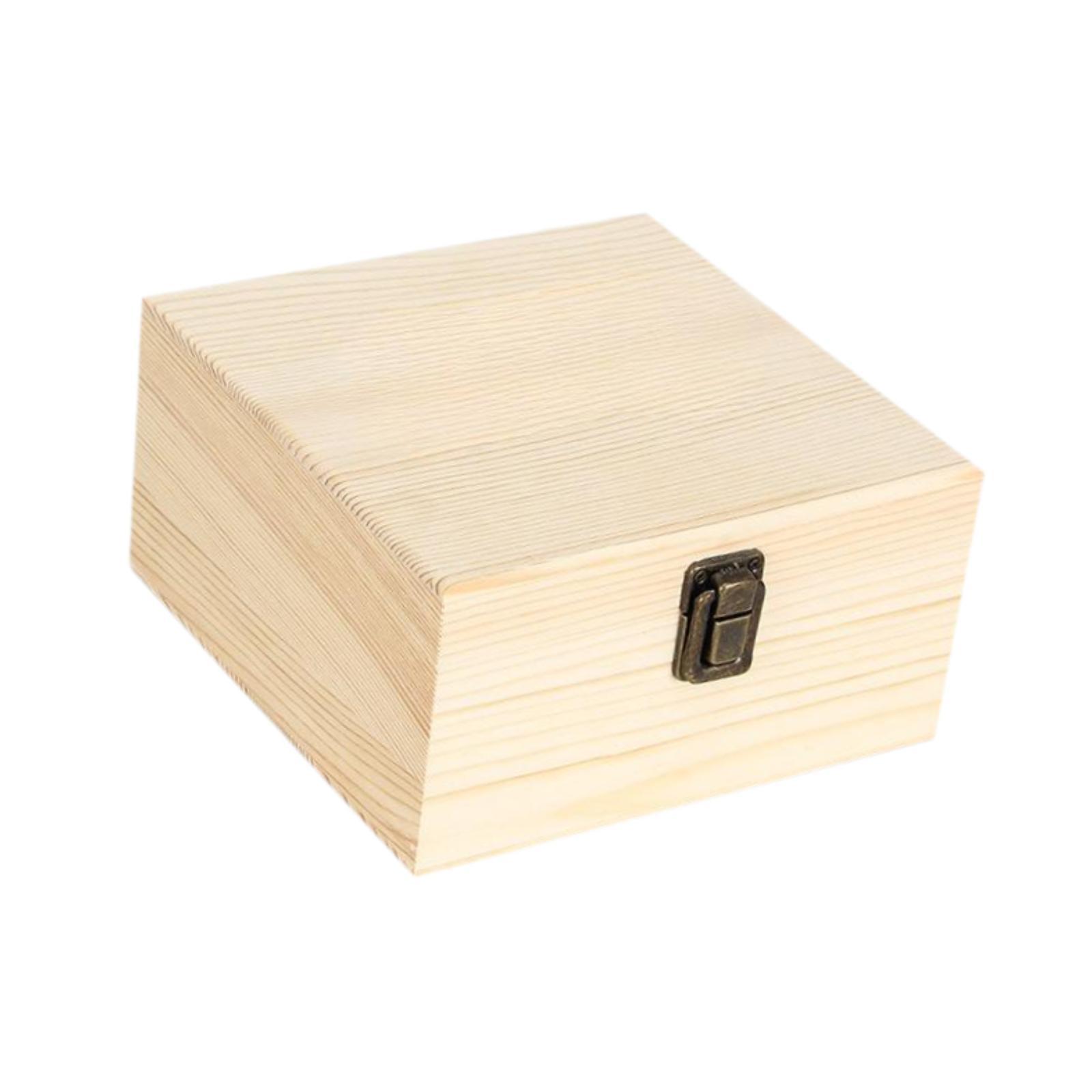 Magideal - Caja De Almacenamiento De Gel Para Uñas, Caja Organizadora De Madera, Caja Portátil Compacta Para Llevar Aceites Esenciales, Caja De Viaje, Estuche Po