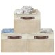 thumbnail image 1 of Simple Houseware Cubo de Almacenamiento de Tela Grande 3 Unidades Beige, 1 of 9