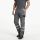 thumbnail image 1 of Pantalón Cargo Reflectante Bicolor Hombre Gabardina Trabajo Gris / Negro, 1 of 8