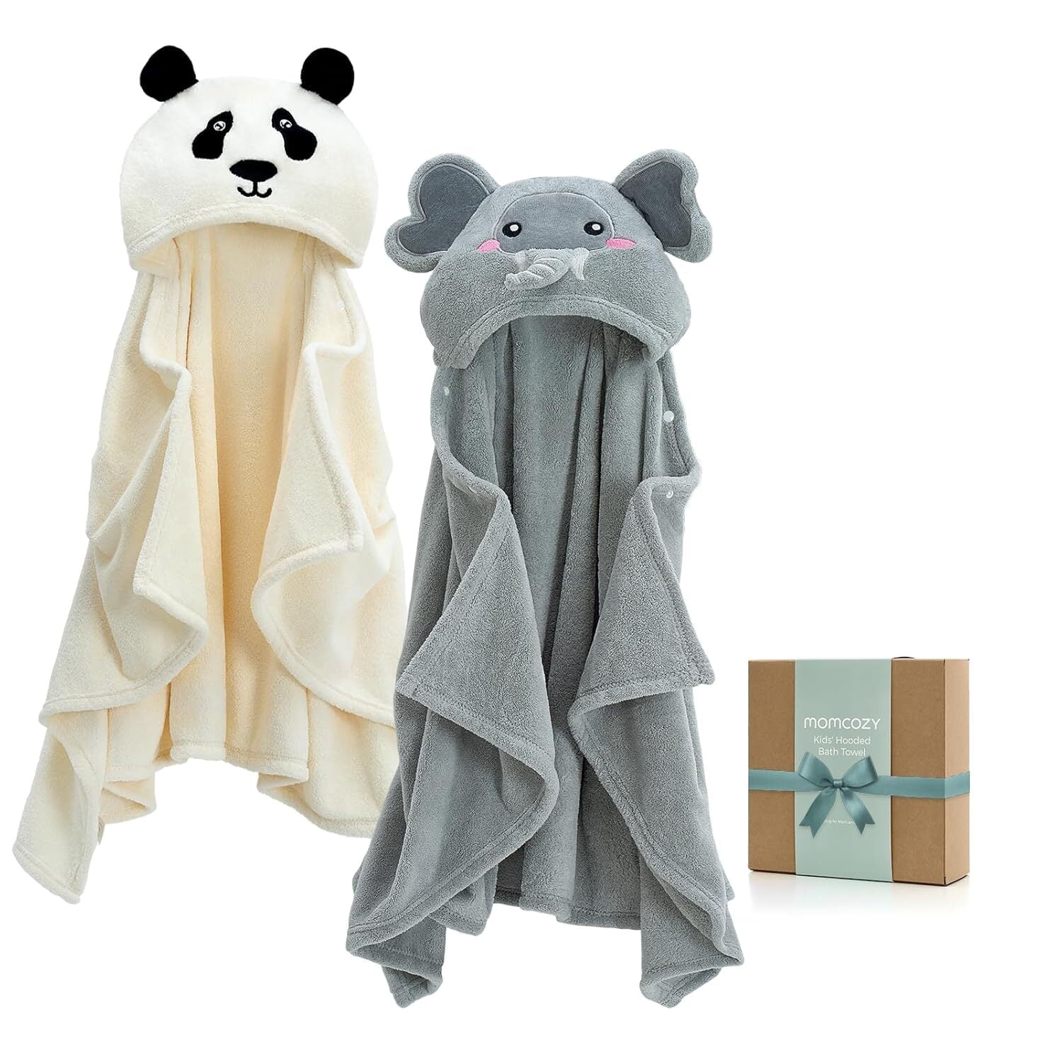 Toalla De Baño Para Bebé Momcozy Coral Fleece 28" L X 55" W