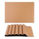 thumbnail image 1 of REGALWOVEN Juego de 6 Manteles Individuales de Cuero para Decoración de Mesa de Comedor de Cocina Resistentes al Calor Manteles Individuales Lavables Color Albaricoque 17*12in, 1 of 7