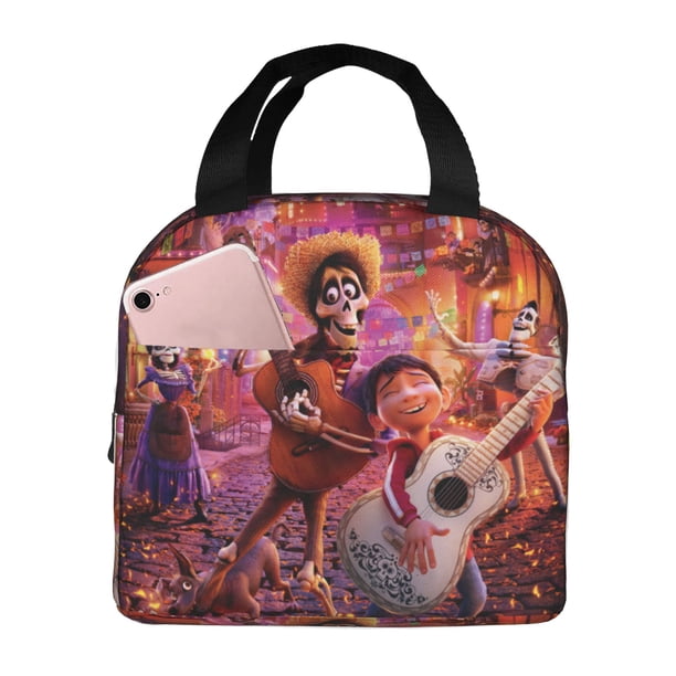 Coco Bolsa Térmica Portátil con Forro de Aluminio Grueso, Bolsa Térmica Impermeable y Hermética para Trabajo, Escuela y Picnic, Nevera Portátil para Entrega de Comida para Adultos y Niños 22*20*13cm