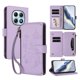 thumbnail image 1 of Funda Cartera Mariposa para [Xiaomi Redmi Note 15 4G/5G] con Soporte y Cremallera Morado claro, 1 of 6