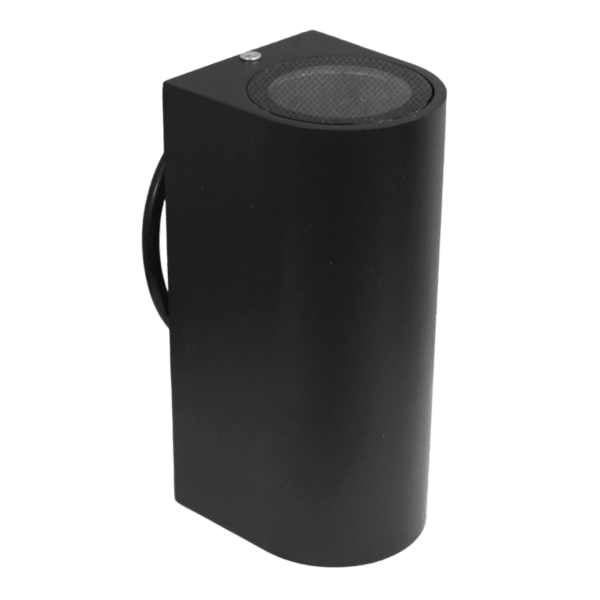 Genérico - Aplique Pared Gu10x2 Negro