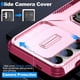 thumbnail image 4 of Funda Armada para Samsung Galaxy S24 Plus con Tapa Deslizante y Soporte Magnético Giratorio Rosa, 4 of 5