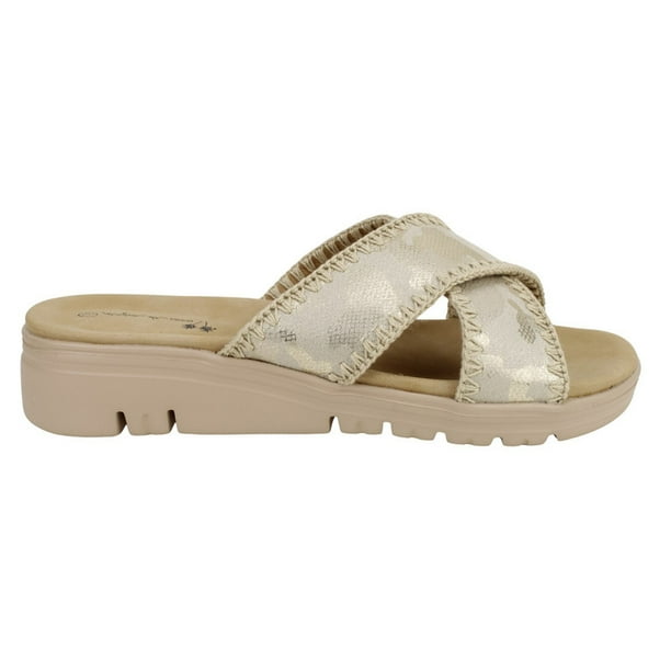 Sandalia Agua de Coco Slip on Dorada