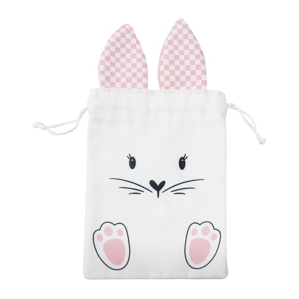 Bolsas Huevos Conejo Diseño 6 Bolsas De Tela De Pascua Para Niños - Conejos Y Huevos, 23x22x11 Cm - Para Regalos, Búsqueda De Huevos Bolsas Cotillon