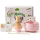 thumbnail image 1 of Tazón de cerámica Matcha YumiPlus Peach Pink de 450 ml con caño, 1 of 3