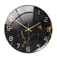thumbnail image 2 of Reloj De Pared De Estilo Nórdico, Textura De Mármol, Redondo, Funciona Con Pilas, Para Oficina, Negro, 2 of 5