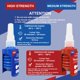 thumbnail image 3 of Bloqueador de roscas WAN2TLK 50 ml x2 azul y rojo – Fuerza media y alta, 3 of 7