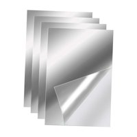 Magideal - Azulejos De Espejo De Longitud Completa, Espejo De Pared Sin Marco 4 Piezas, Espejo De Tocador, Espejo De Cuerpo, Espejos De Gimnasio Para Gimnasio En , 10Cmx15Cm