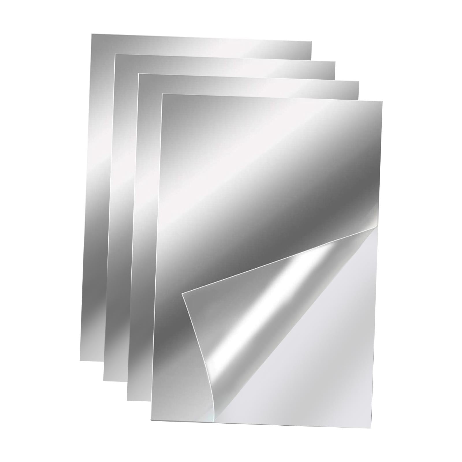 Magideal - Azulejos De Espejo De Longitud Completa, Espejo De Pared Sin Marco 4 Piezas, Espejo De Tocador, Espejo De Cuerpo, Espejos De Gimnasio Para Gimnasio En , 10cmx15cm