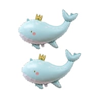 Globo De Aluminio Ohligei Cute Whale Blue Ocean Animal X2
