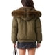 thumbnail image 3 of Chaqueta Recortada con Forro de Felpa Ajustable y Ribete de Piel Sintética para Mujer INSPIRE CHIC Talla Extra Grande Café, 3 of 6