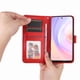 thumbnail image 4 of Funda tipo cartera FOXDOCK para Huawei Nova 9 SE , diseño girasol en relieve, cuero PU, cierre magnético, soporte y tarjetero, 4 of 5