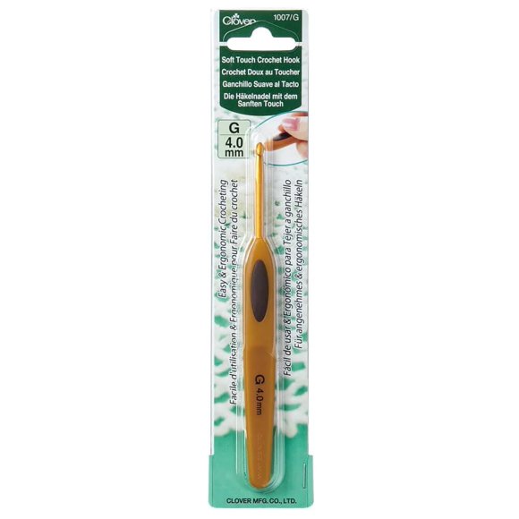 Gancho de Ganchillo Clover 5,5 mm Ergonómico de Tacto Suave