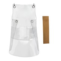 Bothyi - Delantal Impermeable Transparente Ajustable Resistente Al Aceite Para Limpieza De Pescado Amarillo